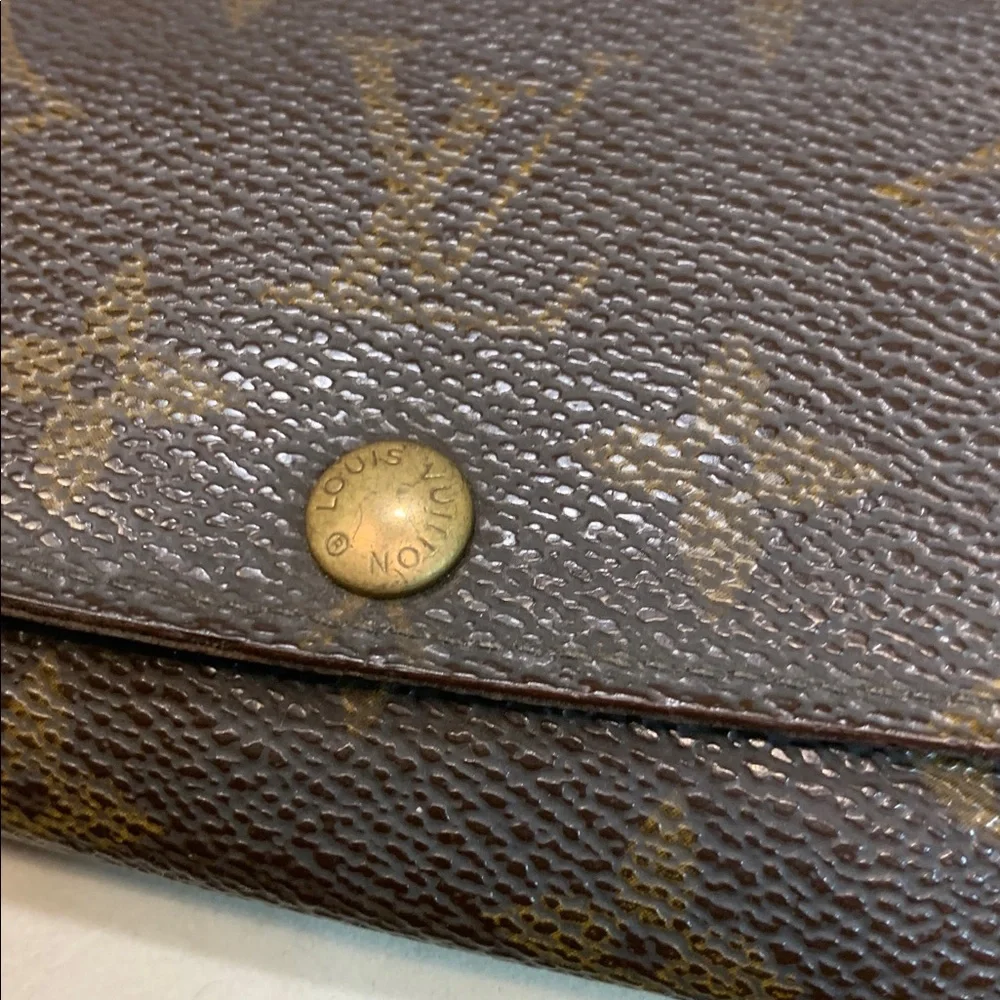 🌹VINTAGE LOUIS VUITTON AUTHENTIC Leather Brown SIGNATURE KEY Wallet 6 rings - Picture 8 of 16